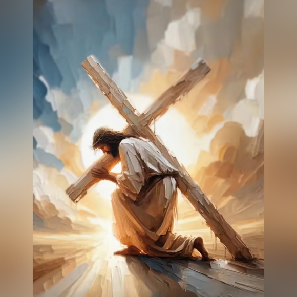 No name Other - Jesus Christ with Cross 16x20 Art Print 2D * New*